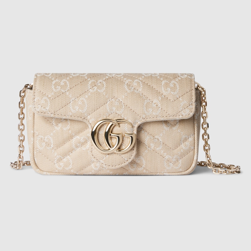 Gucci Gg Marmont Mini Shoulder Bag In Neutral