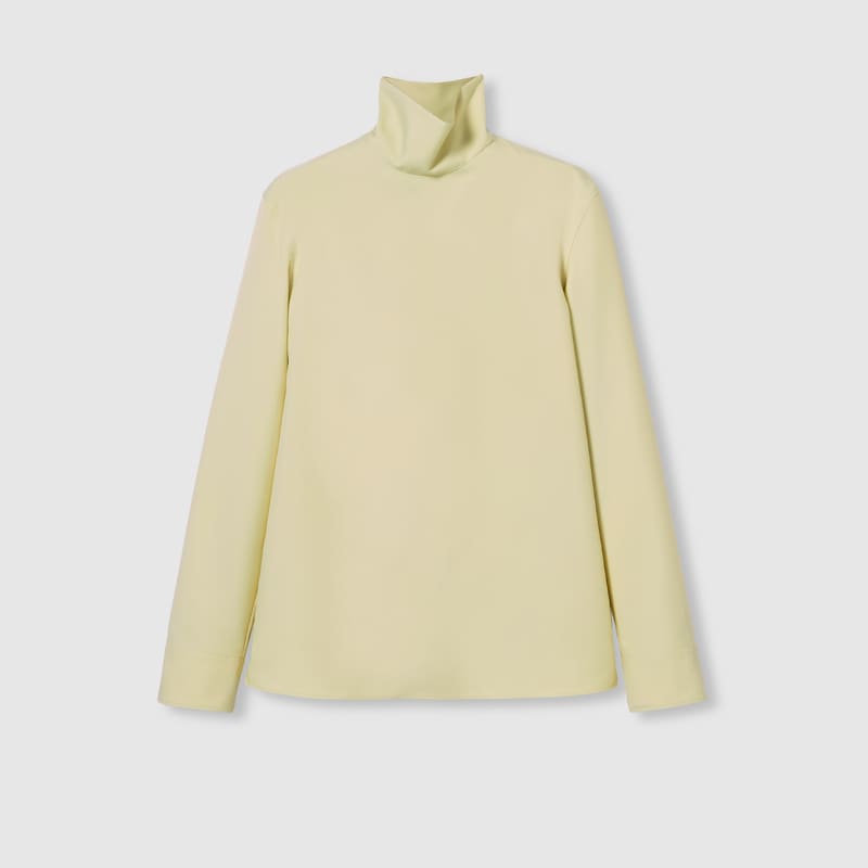 Gucci Polyester Twill Shirt In Neutral