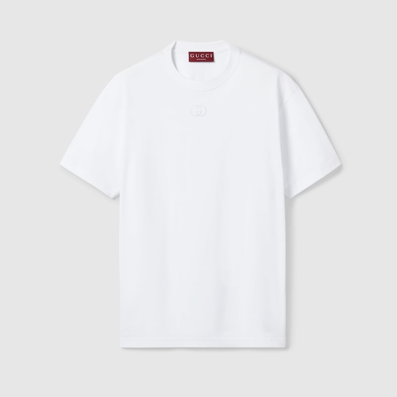Gucci Cotton Jersey T-shirt With Embroidery In White