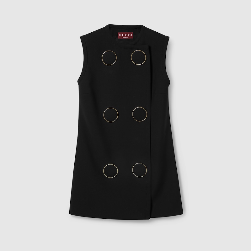 Gucci Vest With Maxi Buttons In Black