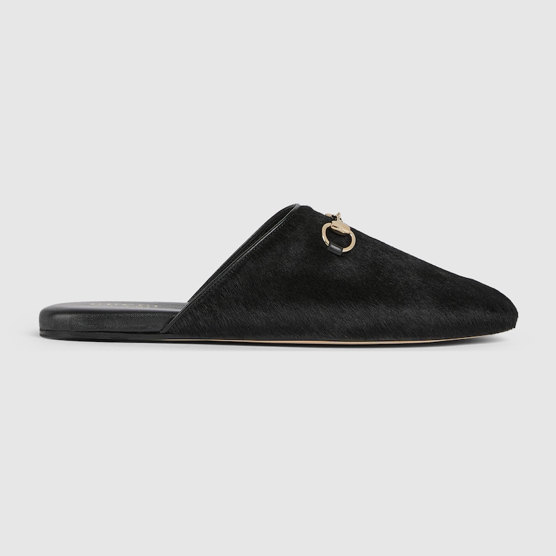 Gucci Women's Mule With Horsebit In Black