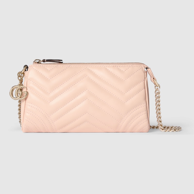 Gucci Gg Marmont Small Shoulder Bag In Pink