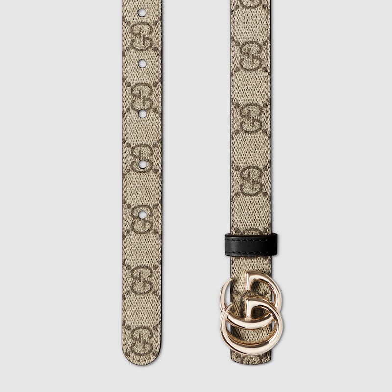 Gucci Reversible GG Marmont Thin Belt | Thumbnail 2