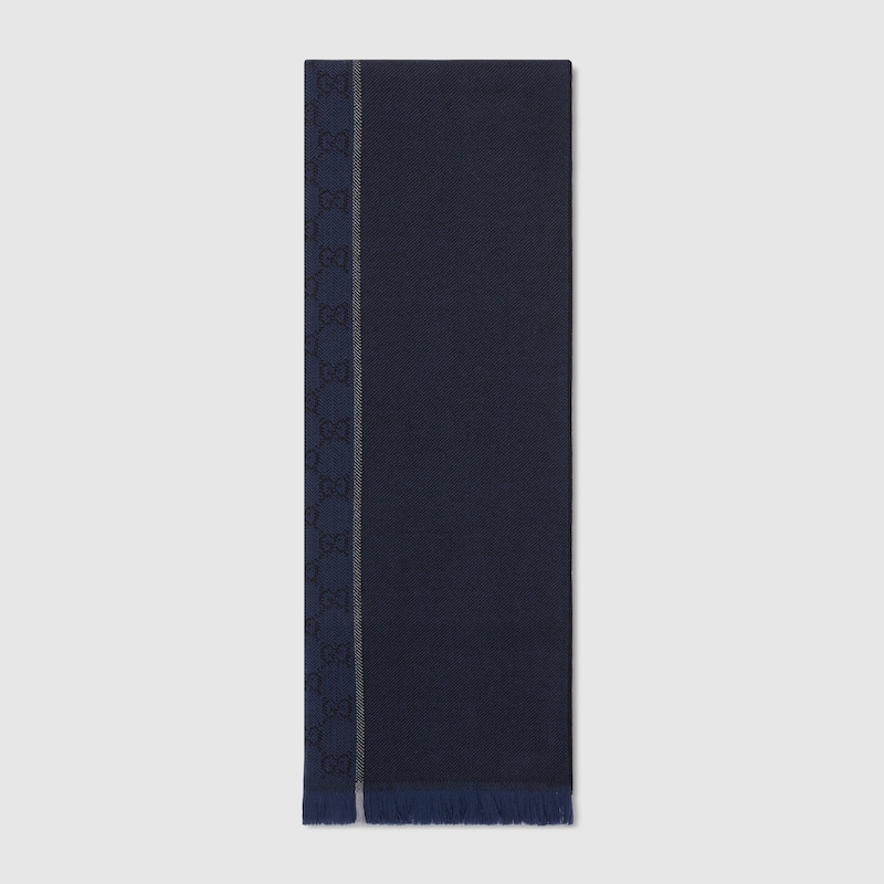 Gucci GG Wool Jacquard Scarf