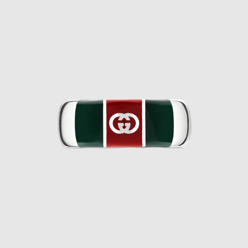 Gucci Wide Ring With Web Detail
