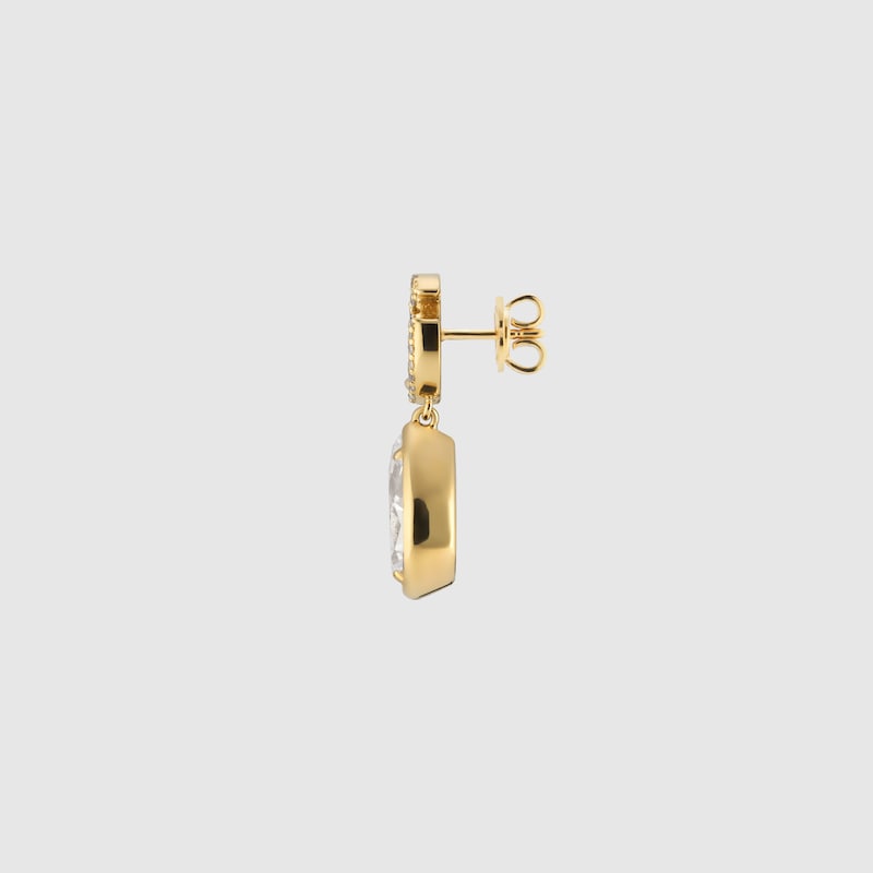 Gucci GG Marmont Crystal Drop Earrings | Thumbnail 2