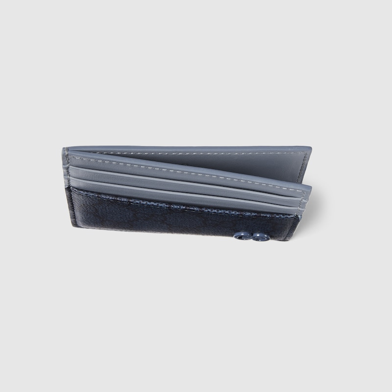 Gucci Dusty Blue Trim GG Card Case | Thumbnail 2 Gucci Dusty Blue Trim GG Card Case | Thumbnail 2
