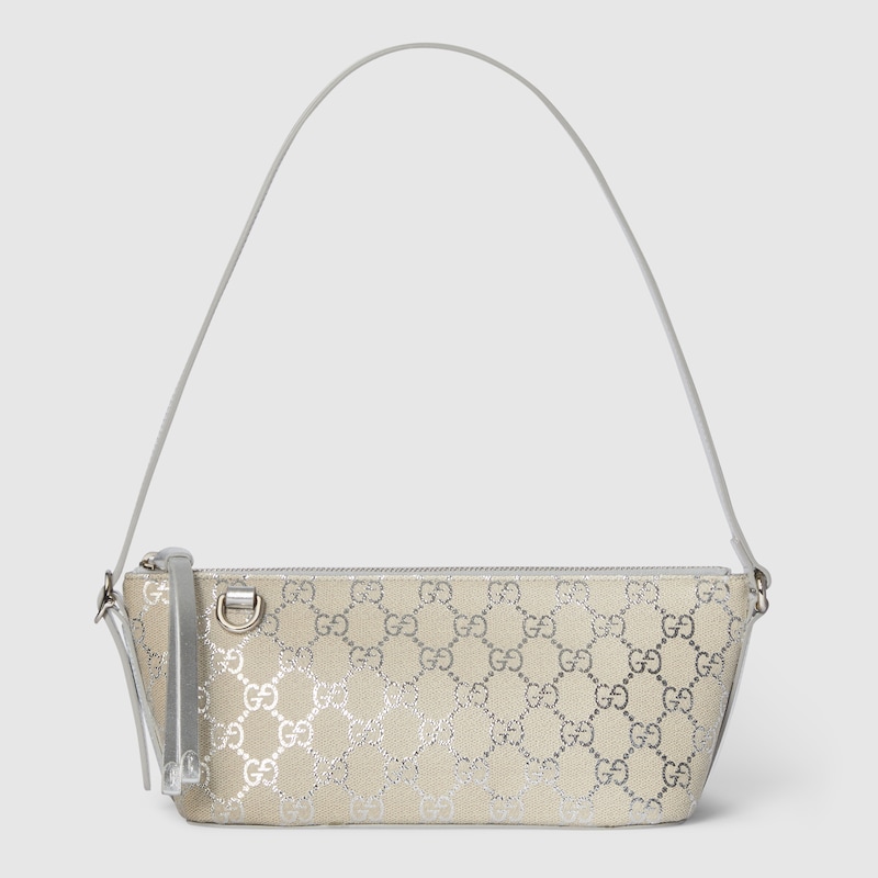 Gucci Gg Emblem Small Shoulder Bag In Neutral