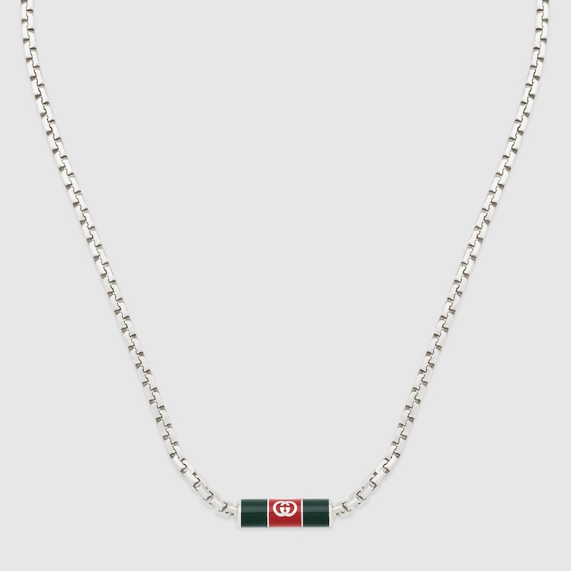 Gucci Necklace With Web Detail