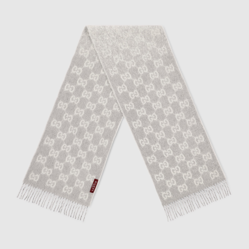Gucci GG Alpaca Wool Blend Scarf | Thumbnail 2