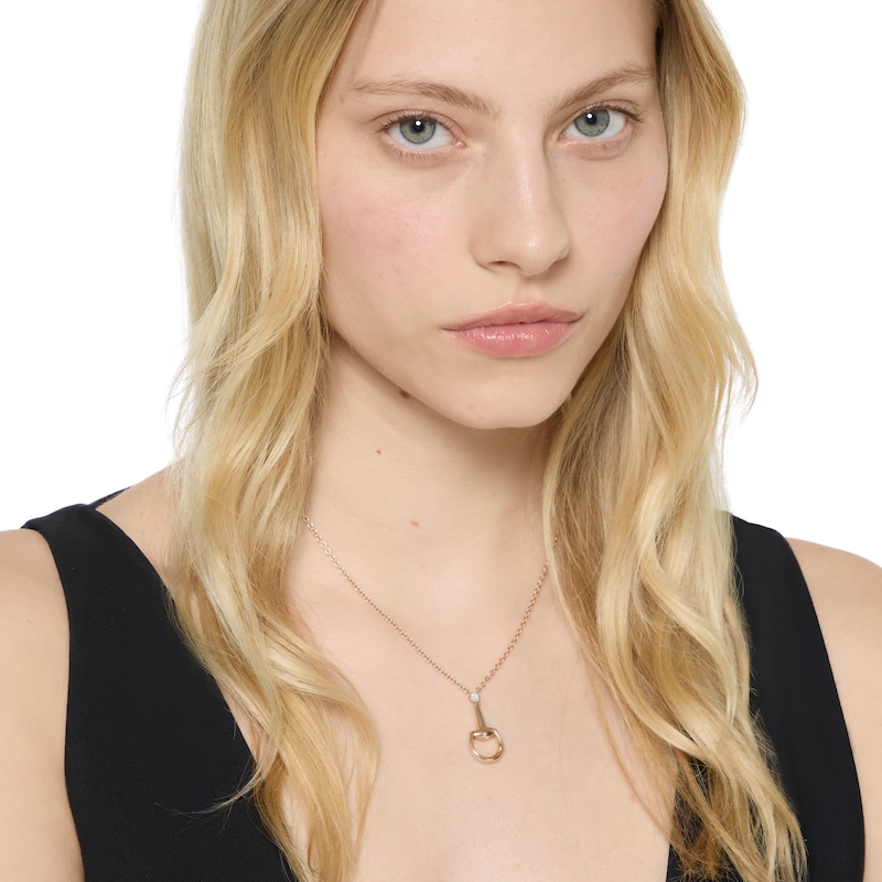Gucci Horsebit Diamond 18k Pendant Necklace | Thumbnail 3 Gucci Horsebit Diamond 18k Pendant Necklace | Thumbnail 3