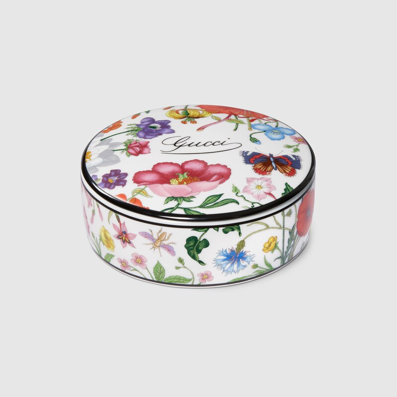 Gucci Flora Print Round Box | Thumbnail 3