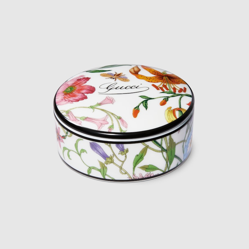 Gucci Flora Print Small Round Box | Thumbnail 3 Gucci Flora Print Small Round Box | Thumbnail 3
