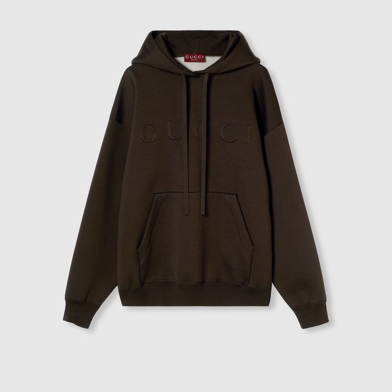 Gucci Kapuzenpullover Aus Extrafeinem Strick