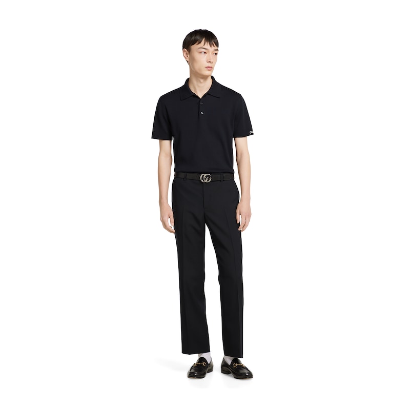 Gucci Silk Cotton Knit Polo Shirt | Thumbnail 2 Gucci Silk Cotton Knit Polo Shirt | Thumbnail 2