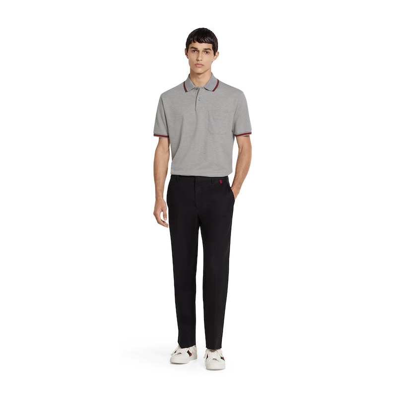 Gucci Cotton Piquet Polo Shirt With Embroidery | Thumbnail 2 Gucci Cotton Piquet Polo Shirt With Embroidery | Thumbnail 2