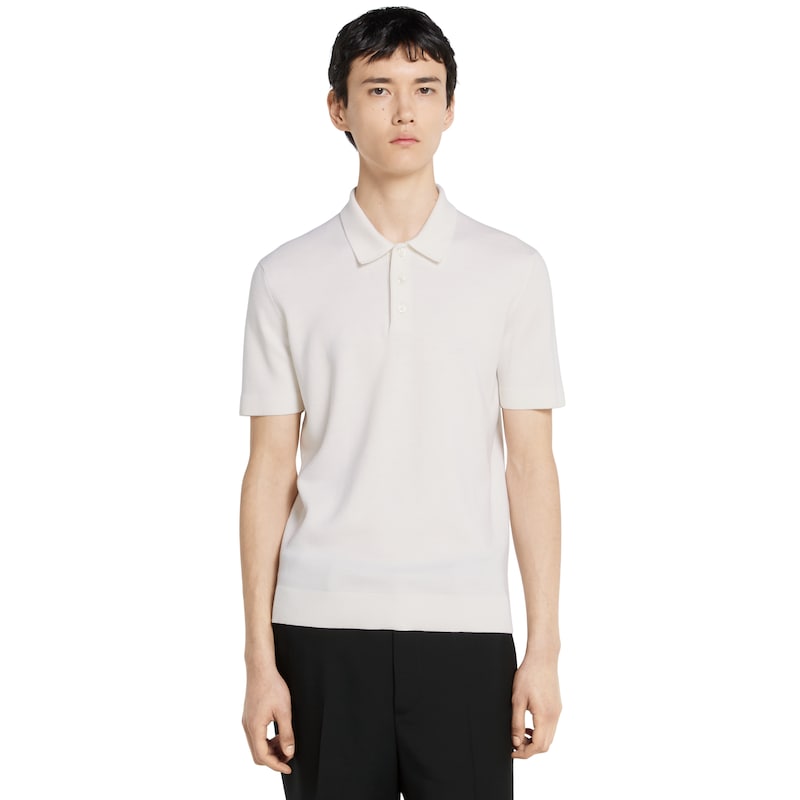 Gucci Knit Wool Polo Shirt With Web | Thumbnail 3 Gucci Knit Wool Polo Shirt With Web | Thumbnail 3