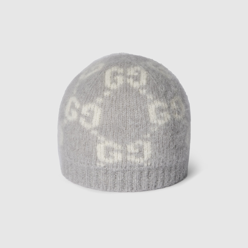 Gucci Gg Alpaca Blend Hat In Gray
