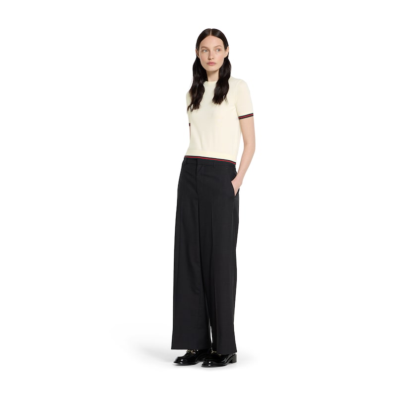 Gucci Extra Fine Cashmere Silk Top | Thumbnail 2 Gucci Extra Fine Cashmere Silk Top | Thumbnail 2