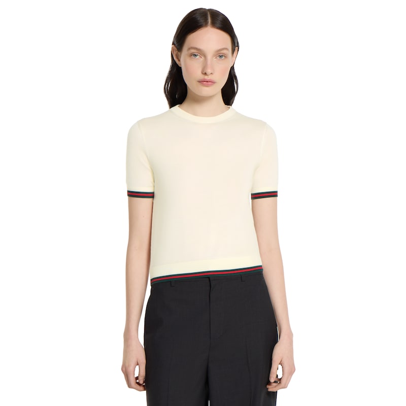 Gucci Extra Fine Cashmere Silk Top | Thumbnail 3 Gucci Extra Fine Cashmere Silk Top | Thumbnail 3