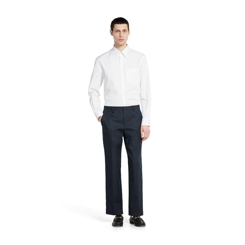 Gucci Cotton Twill Pant With Web Detail | Thumbnail 2 Gucci Cotton Twill Pant With Web Detail | Thumbnail 2