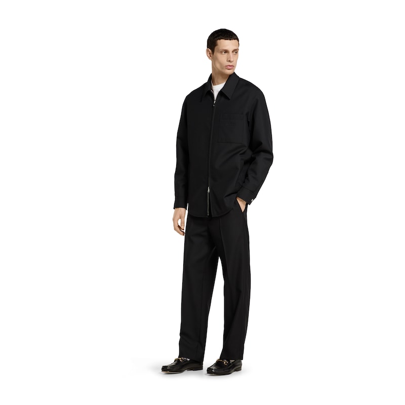 Gucci Wool Blend Twill Pant With Logo | Thumbnail 2 Gucci Wool Blend Twill Pant With Logo | Thumbnail 2