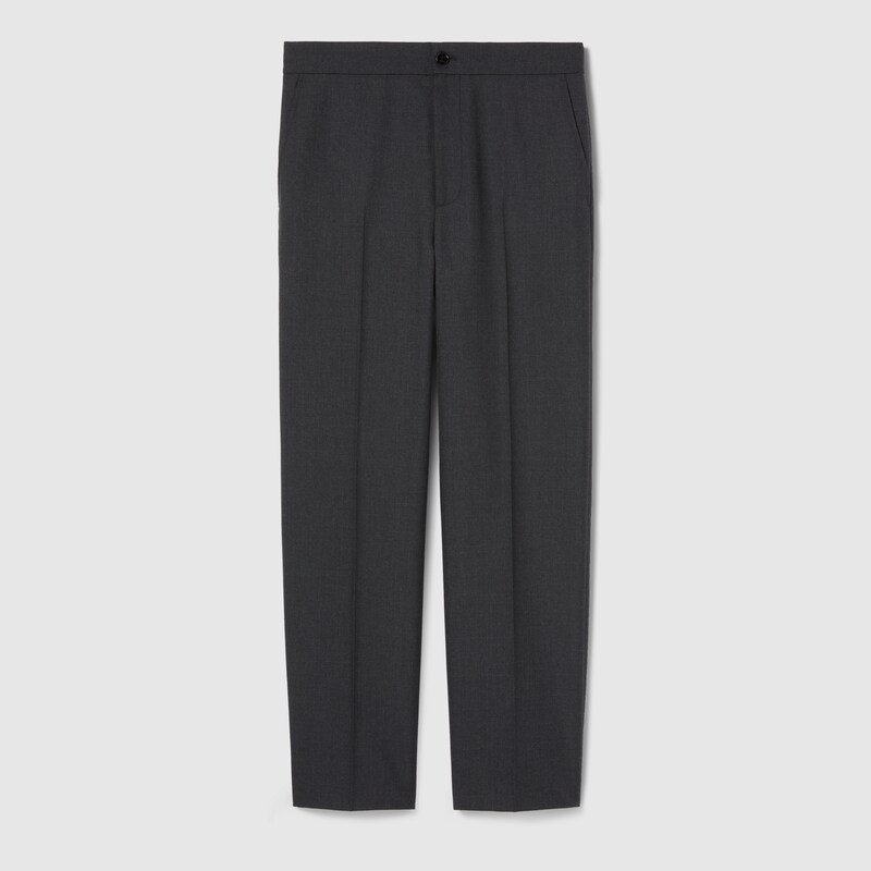 Gucci Hose Aus Twill Aus Wollmischung Mit Logo