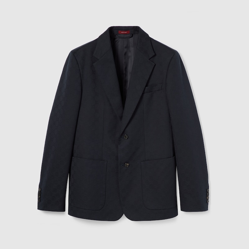 GG Cotton Gabardine Jacquard Jacket GG Cotton Gabardine Jacquard Jacket