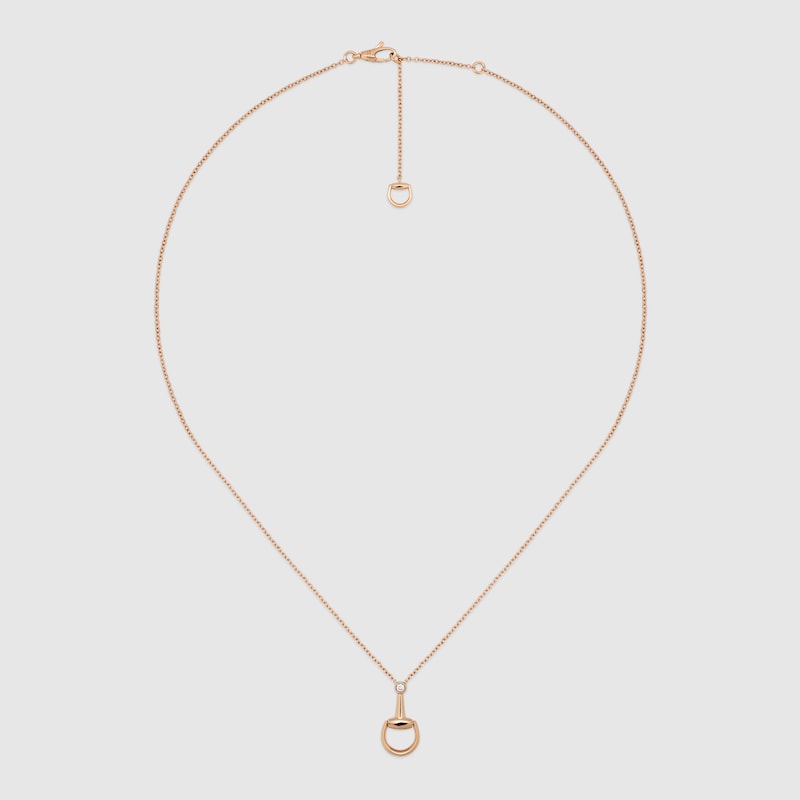 Gucci Horsebit Diamond 18k Pendant Necklace | Thumbnail 2 Gucci Horsebit Diamond 18k Pendant Necklace | Thumbnail 2
