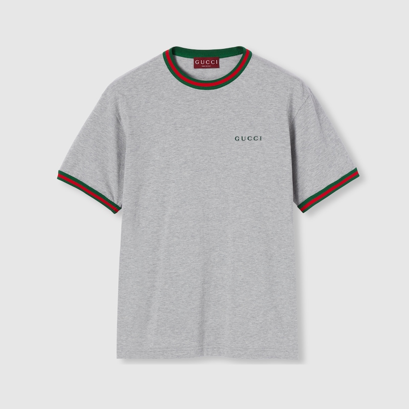 Cotton Jersey T-shirt With Embroidery Cotton Jersey T-shirt With Embroidery