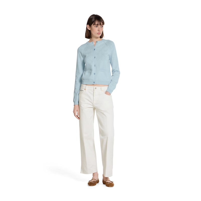 Gucci GG Cotton Cardigan | Thumbnail 2 Gucci GG Cotton Cardigan | Thumbnail 2