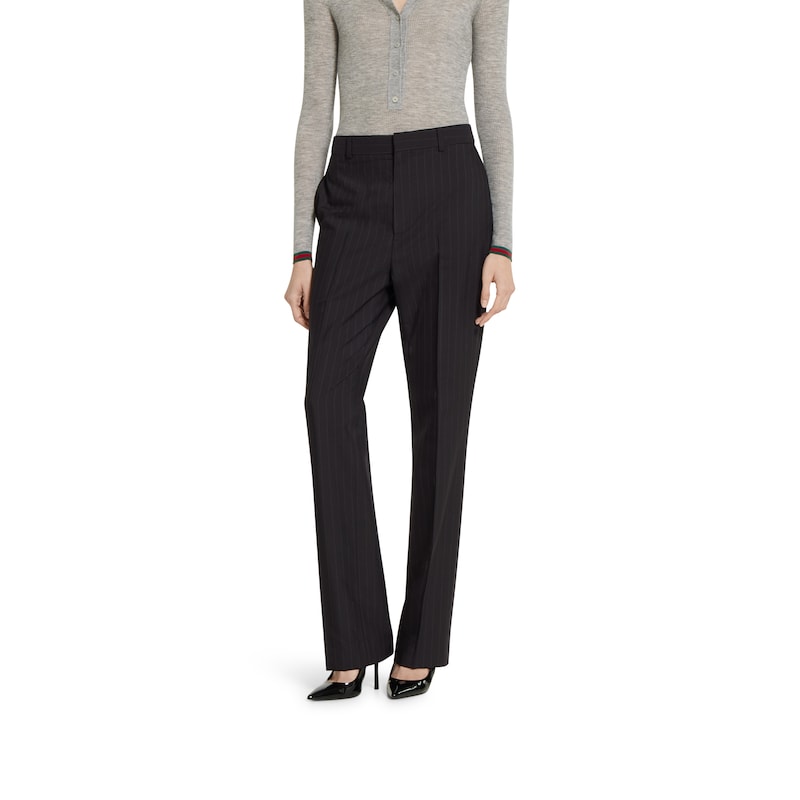 Gucci Pinstripe Gucci Wool Jacquard Pants | Thumbnail 3 Gucci Pinstripe Gucci Wool Jacquard Pants | Thumbnail 3