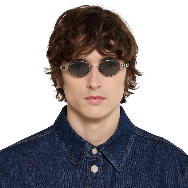Gucci Oval Frame Sunglasses | Thumbnail 3 Gucci Oval Frame Sunglasses | Thumbnail 3