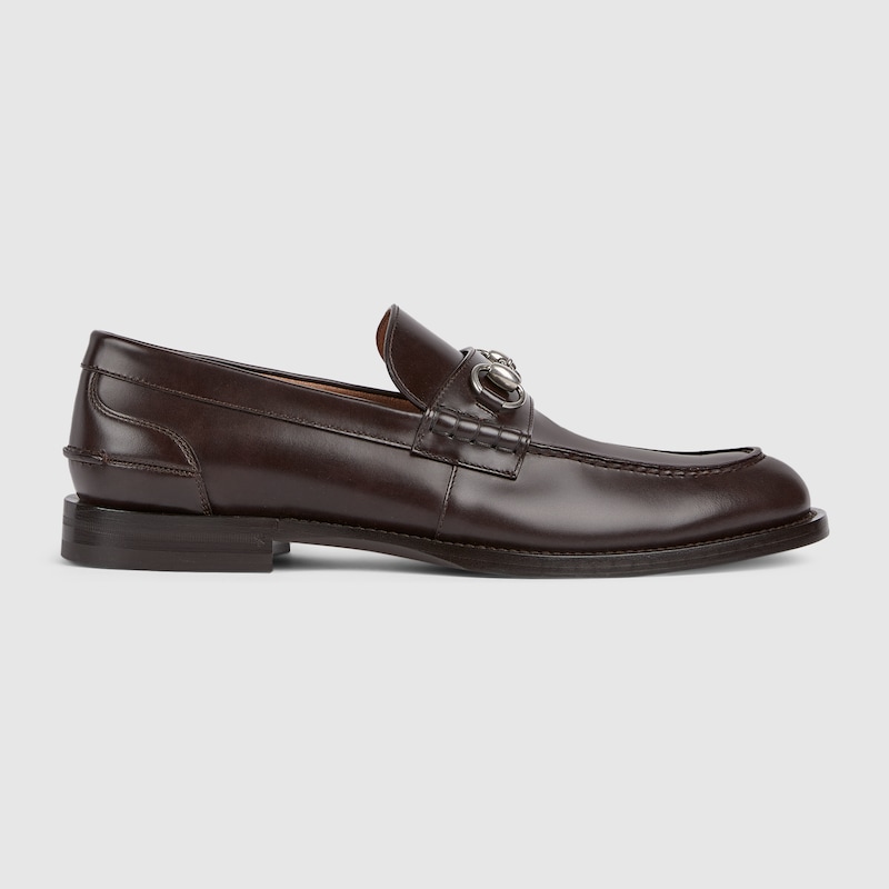 Gucci Men's Loafer With Horsebit In Brown