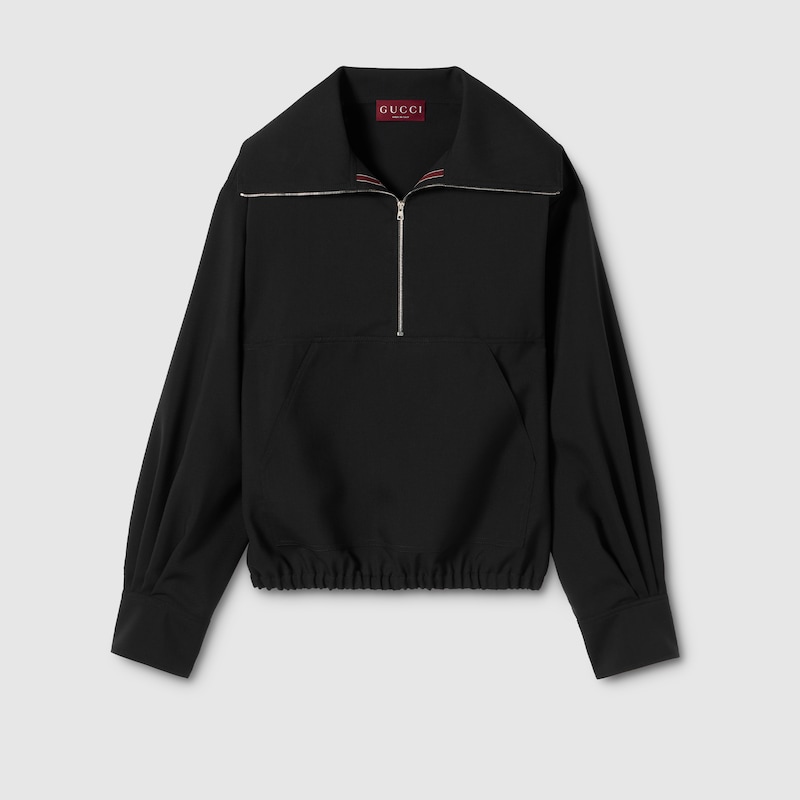 Wool Sweater With Gucci Detail Wool Sweater With Gucci Detail