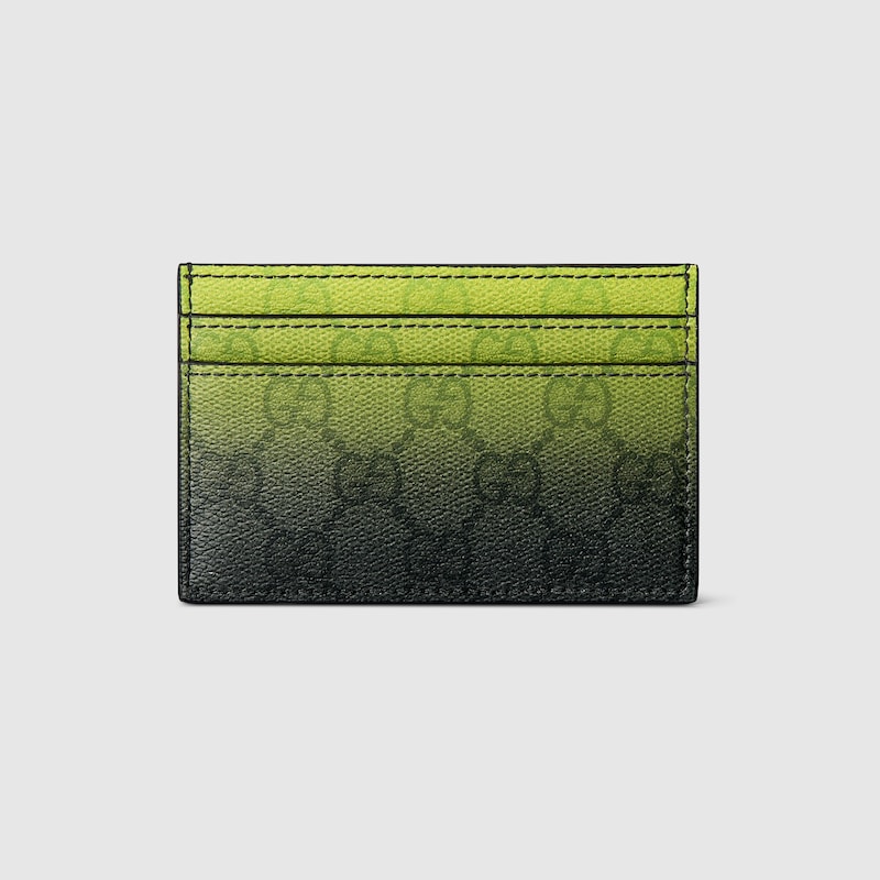 Gucci Chroma Card Case In Green