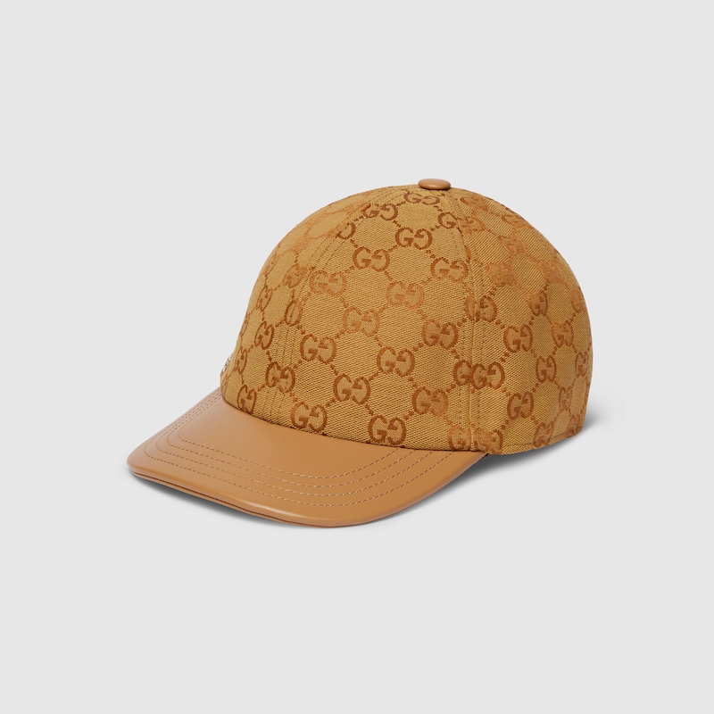 Gucci Gg Canvas Baseball Hat In Brown