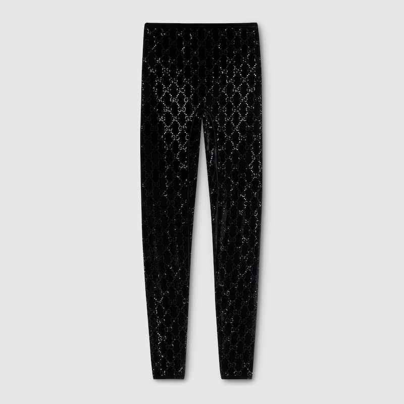 GG Crystal Embroidered Leggings GG Crystal Embroidered Leggings