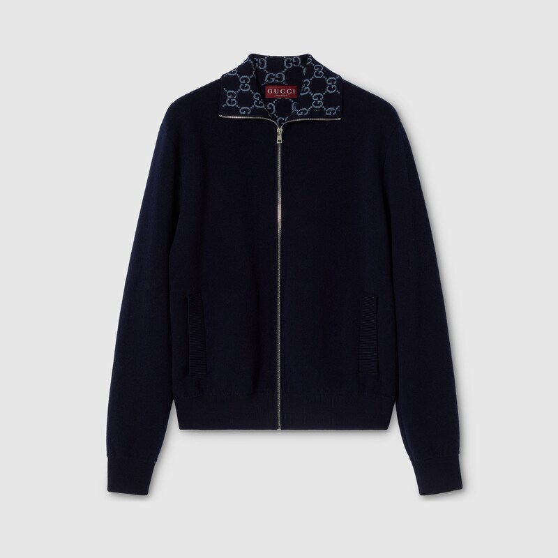 Knit Double Wool Zip Jacket Knit Double Wool Zip Jacket
