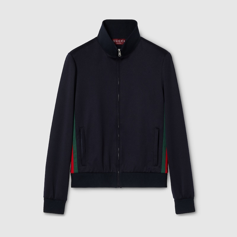 Technical Jersey Zip Jacket With Web Technical Jersey Zip Jacket With Web