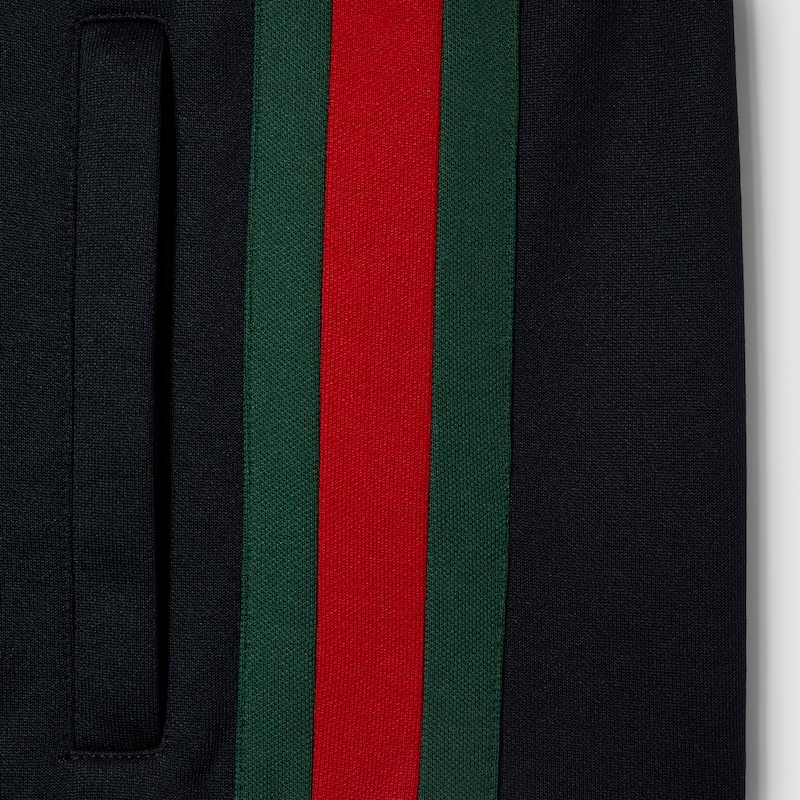 Gucci Technical Jersey Zip Jacket With Web | Thumbnail 2 Gucci Technical Jersey Zip Jacket With Web | Thumbnail 2