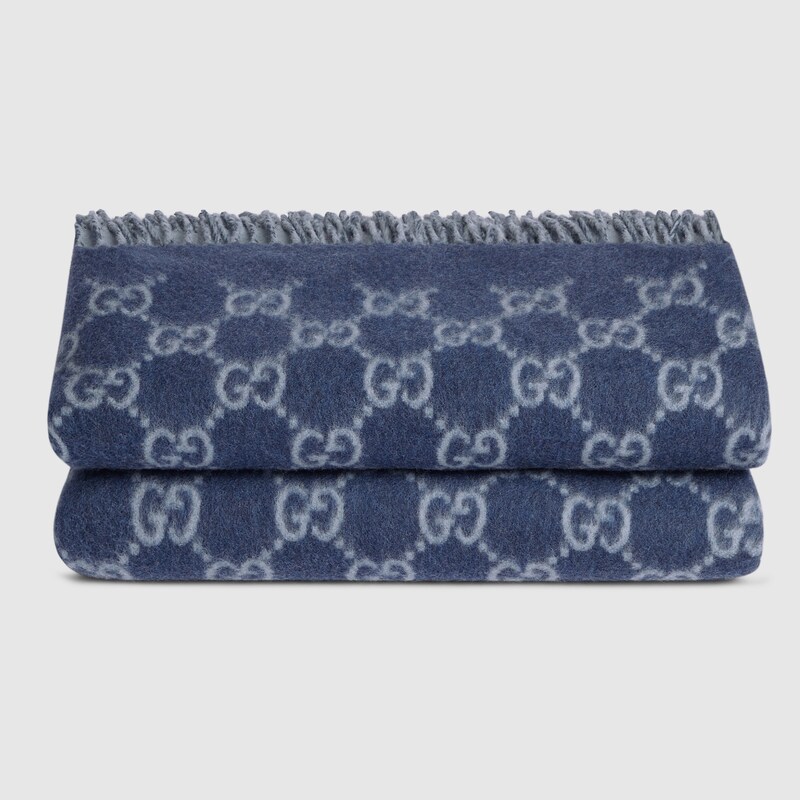 Gucci Reversible GG Wool Cashmere Blanket | Thumbnail 3 Gucci Reversible GG Wool Cashmere Blanket | Thumbnail 3