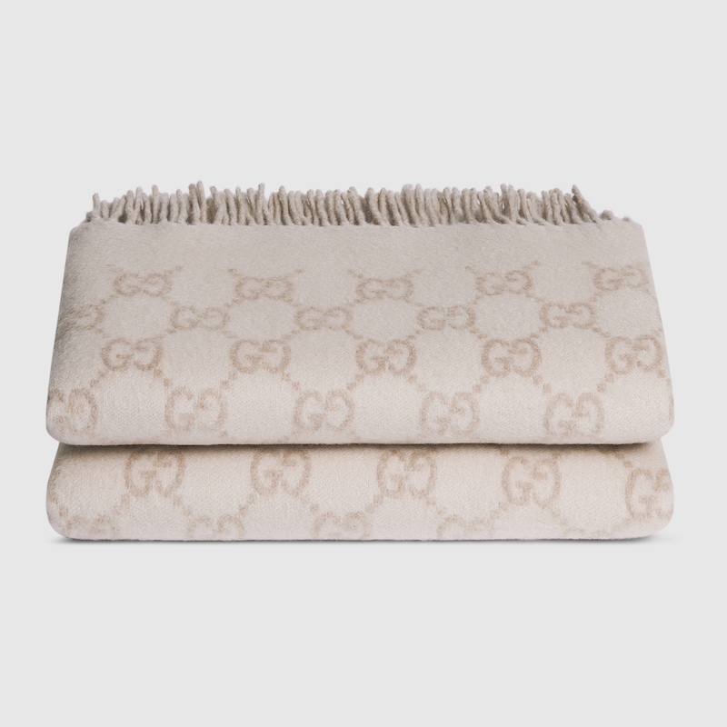 Gucci Reversible GG Wool Cashmere Blanket | Thumbnail 3 Gucci Reversible GG Wool Cashmere Blanket | Thumbnail 3