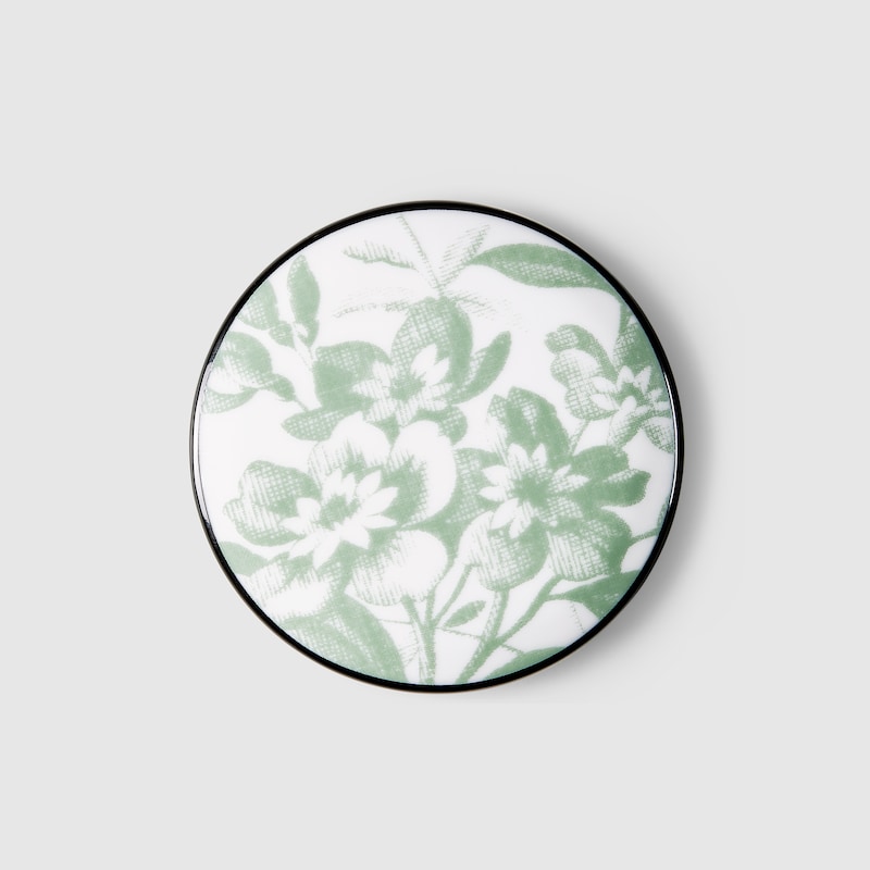 Gucci Kleine Schatulle Mit Herbarium-print In Green