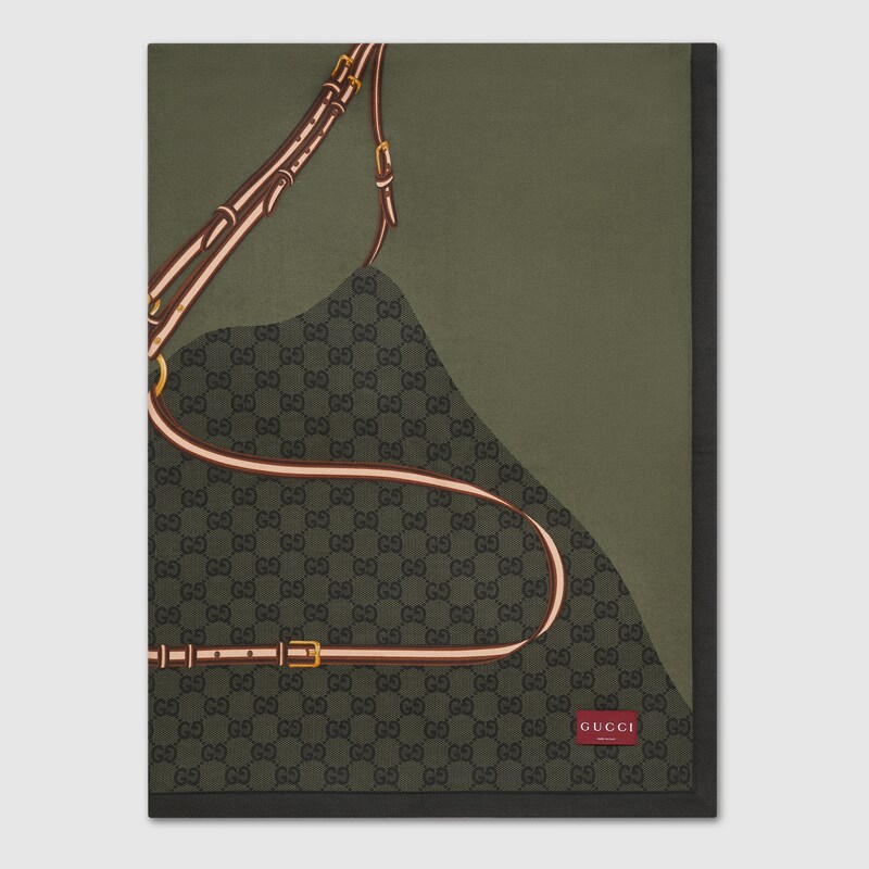 Gucci Wool Blanket With Print