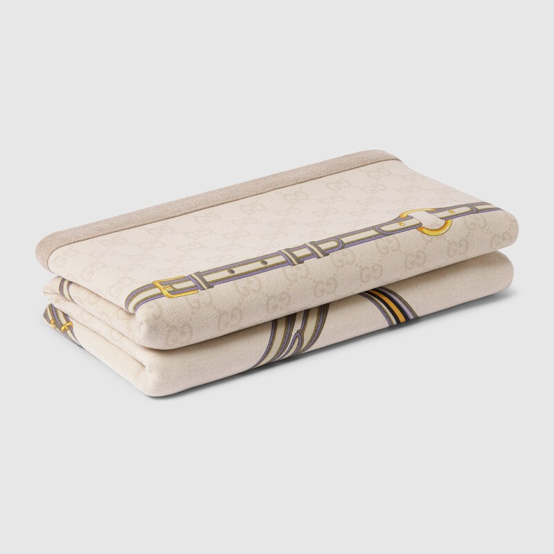Gucci Wool Blanket With Print | Thumbnail 3 Gucci Wool Blanket With Print | Thumbnail 3