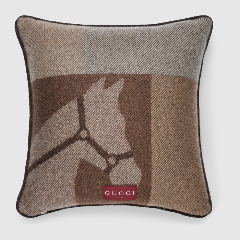 Gucci Wool Jacquard Cushion | Thumbnail 2 Gucci Wool Jacquard Cushion | Thumbnail 2