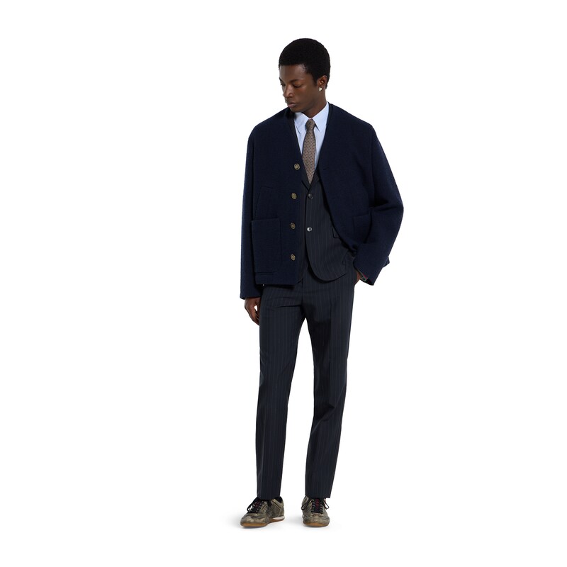 Gucci Single-breast Pinstripe Wool Jacket | Thumbnail 2 Gucci Single-breast Pinstripe Wool Jacket | Thumbnail 2
