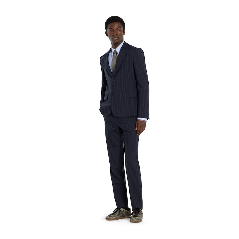 Gucci Single-breast Pinstripe Wool Jacket | Thumbnail 3 Gucci Single-breast Pinstripe Wool Jacket | Thumbnail 3
