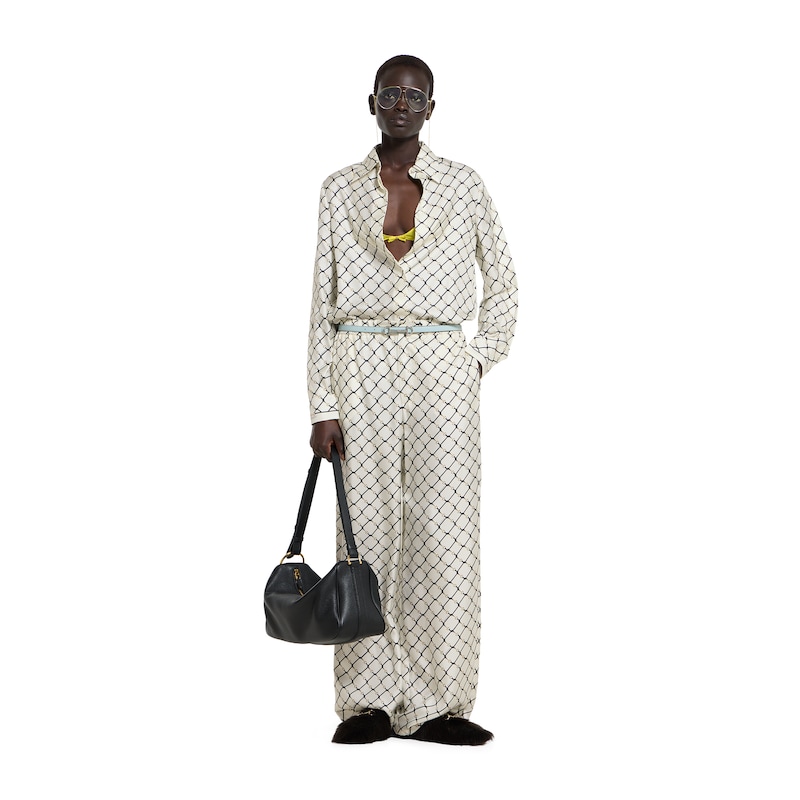 Gucci Printed Silk Twill Shirt | Thumbnail 2